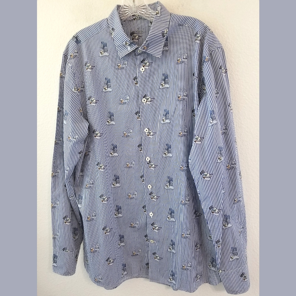 Van Laack Royal Novelty Dog Vacation Shirt XL
